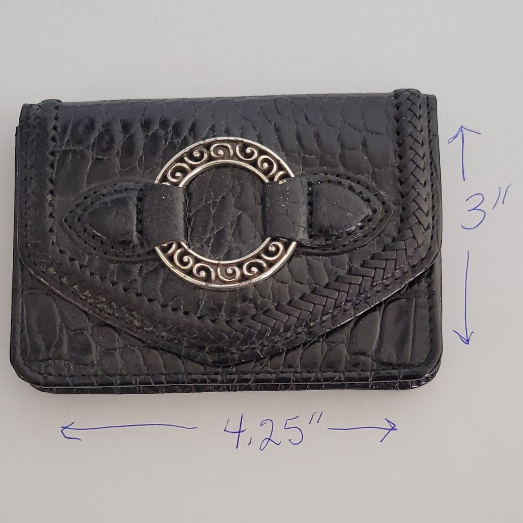 Brighton Alligator Leather Business Card Case New No Box